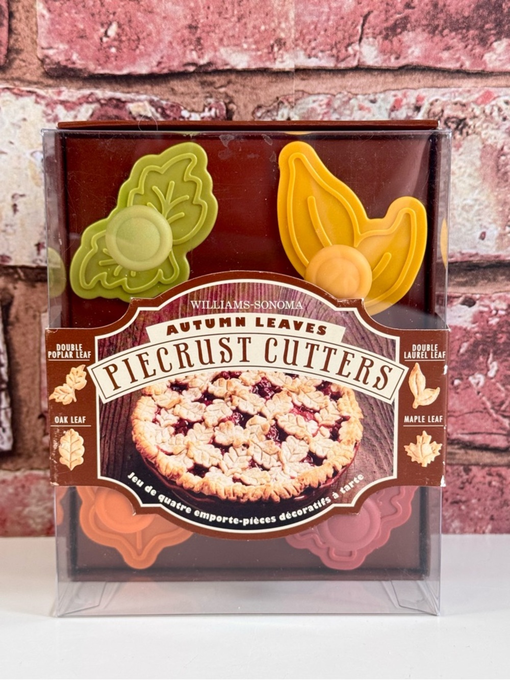 Williams-Sonoma Autumn Leaves Piecrust Cutters ~ Set of 4